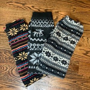 3 pair of Christmas Leggings NWOT